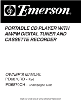 Emerson PD6870RD User manual