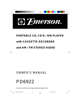 Emerson PD6922 User manual