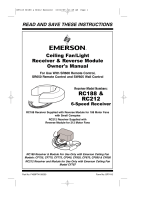 Emerson RC188 Owner's manual