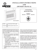 Empire Comfort Systems SR-10T-3 User manual