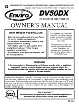 Enviro DV50DX NG User manual
