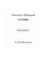 Envision H193WK User manual
