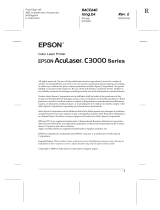 Epson C3000 User manual