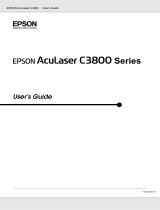 Epson ACULASER C3800 User manual