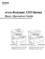 Epson AcuLaser CX11 User manual