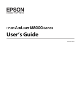 Epson ACULASER M8000 User manual