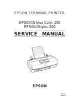 Epson Stylus Color 200 User manual
