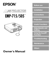Epson EMP-505 / 715 User manual