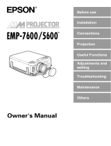 Epson EMP 5600 User manual
