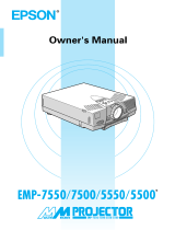 Epson Emp-7550 User manual
