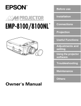 Epson EMP-8100NL User manual