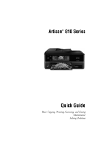 Epson Artisan 810 All-in-One Printer User manual