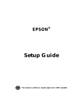 Epson Equity 4 User Setup Information
