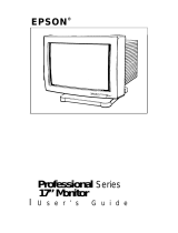 Epson Monitor-17" User manual