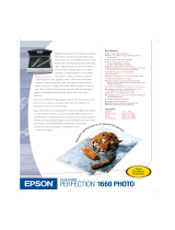 Epson Perfection 1660 PHOTO Scanner User manual