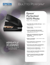 Epson Perfection V370 User manual