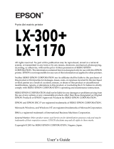Epson LX-300+ User manual