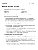 Epson Stylus 800 Ink Jet Printer Product information