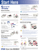 Epson Stylus Color 880 Ink Jet Printer User manual