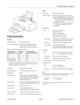 Epson Stylus Color II Ink Jet Printer User guide
