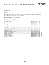 Epson Stylus Photo 900 Ink Jet Printer User guide