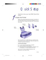 Epson Stylus Photo Ink Jet Printer User Setup Information