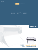 Epson Stylus Pro 10000 Reference guide