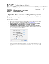 Epson Stylus Pro 4000 Print Engine Product information