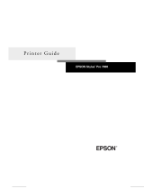 Epson Stylus Pro 7000 Print Engine User manual