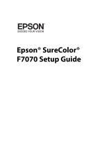 Epson SureColor F7070 User manual