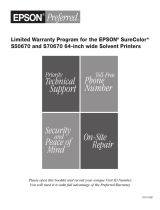 Epson S50670 Warranty