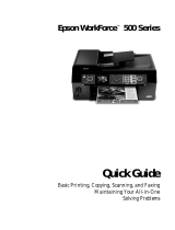 Epson WorkForce 500 All-in-One Printer Quick start guide