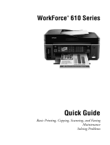 Epson WorkForce 610 Quick start guide