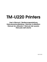 Epson ESC/POS TM-U220 User manual