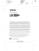 Epson LX-300+ User manual