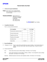 Epson MSDS S050187 User manual