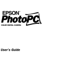 Epson PhotoPC Color Digital Camera User manual