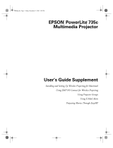 Epson PowerLite 735c User manual