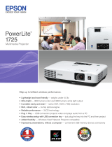 Epson PowerLite 1725 Multimedia Projector Specification