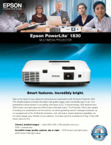 Epson PowerLite 1830 Multimedia Projector Specification