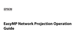 Epson PowerLite 96W Operating instructions