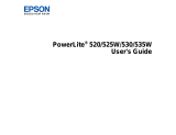 Epson PowerLite 530 User manual