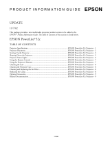 Epson PowerLite 52c User guide