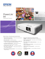 Epson PowerLite 84 Multimedia Projector Specification