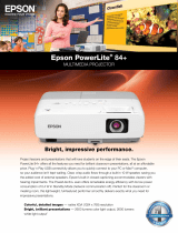 Epson PowerLite 84+ Multimedia Projector Specification