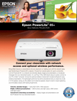 Epson PowerLite 85+ Multimedia Projector Specification