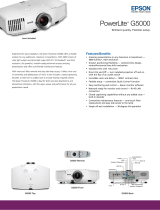 Epson PowerLite Pro G5000 Specification