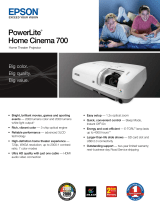 Epson Home Cinema 700 User manual