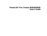 Epson PowerLite Pro Cinema 6030UB User manual