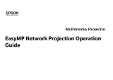 Epson EasyMP Network Projection Operating instructions